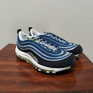 Women's Nike Air Max 97 OG Blue Volt Yellow Running Shoes DQ9131 400 Size 8